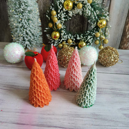 Swirl Glow Christmas Tree Candles (1pc)