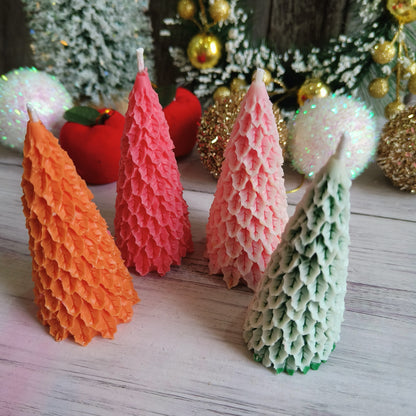 Swirl Glow Christmas Tree Candles (1pc)