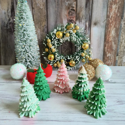 Swirl Glow Christmas Tree Candles (1pc)