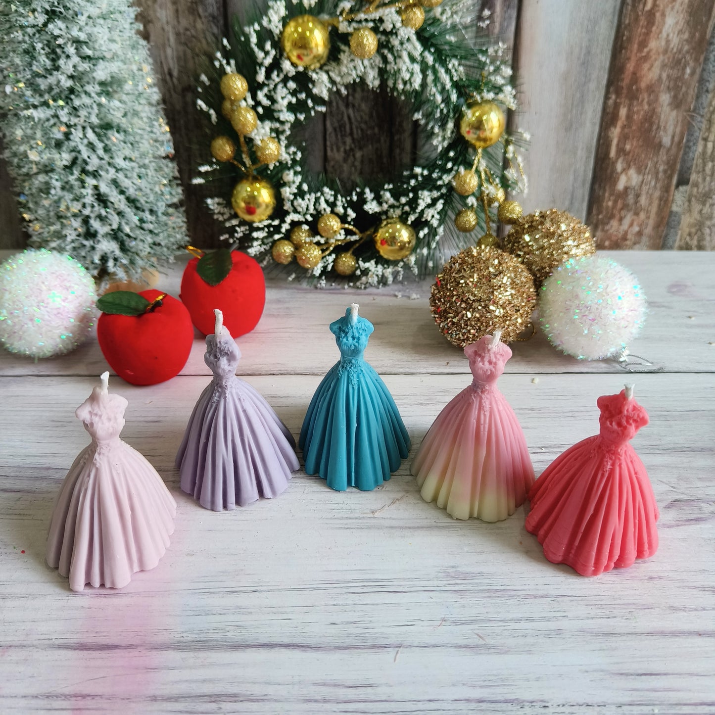 Elegant Gown Candles (1pc)