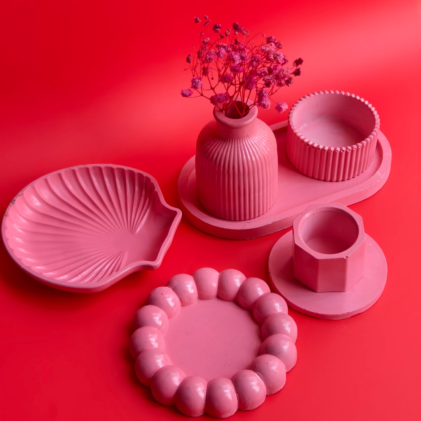 Bosom Gypsum Decor Set