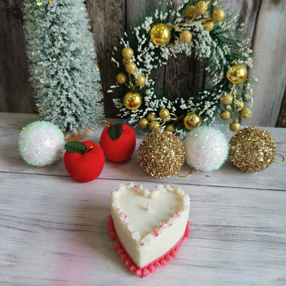 Vivid Heart Candles - Xmas Romance