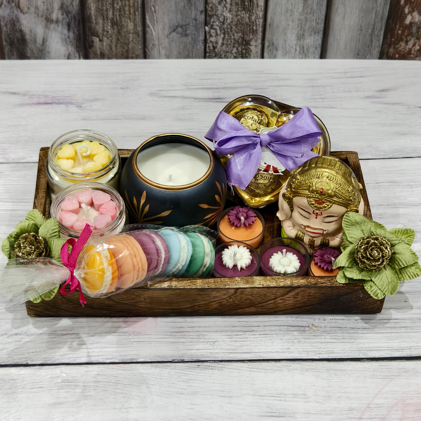 Divine Aura Gift Box - Luxury Scented Candle and Spiritual Wellness Set