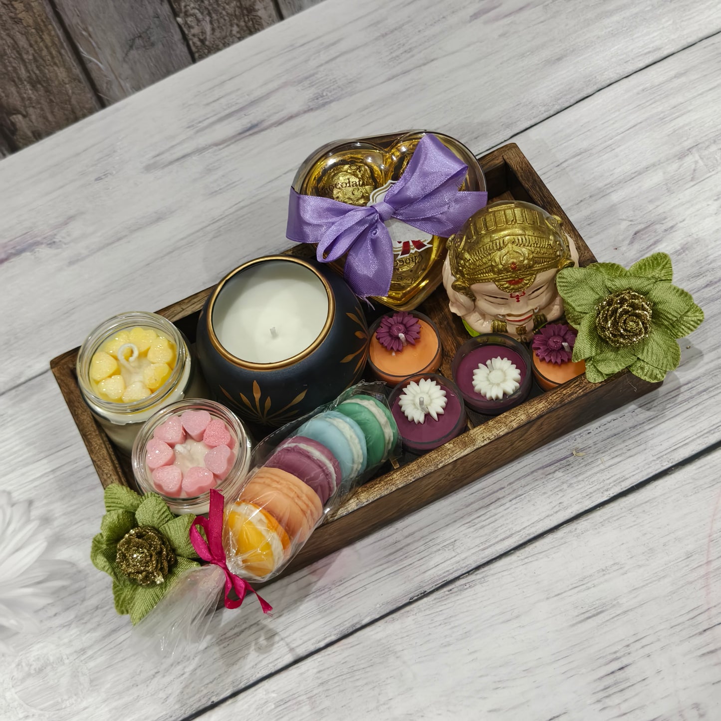 Divine Aura Gift Box - Luxury Scented Candle and Spiritual Wellness Set