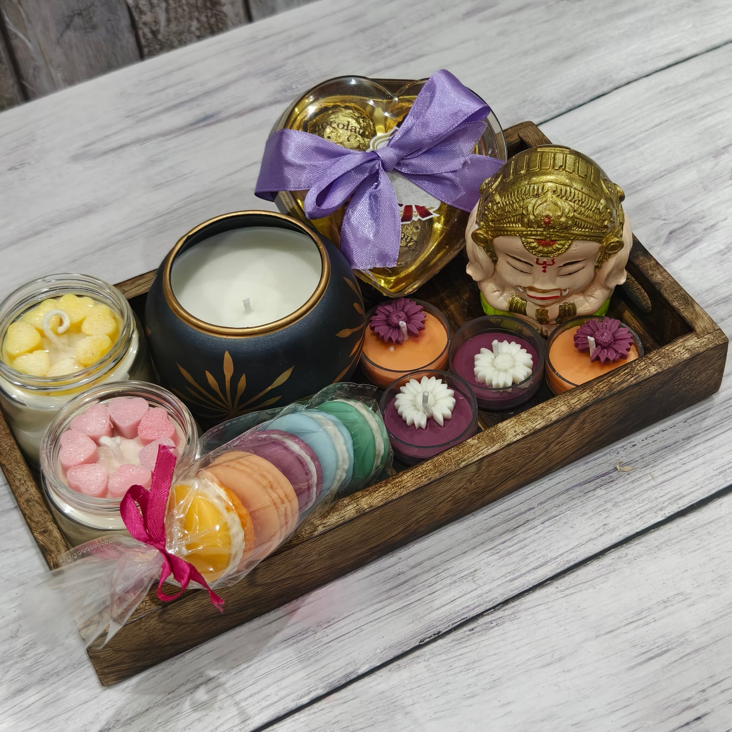 Divine Aura Gift Box - Luxury Scented Candle and Spiritual Wellness Set