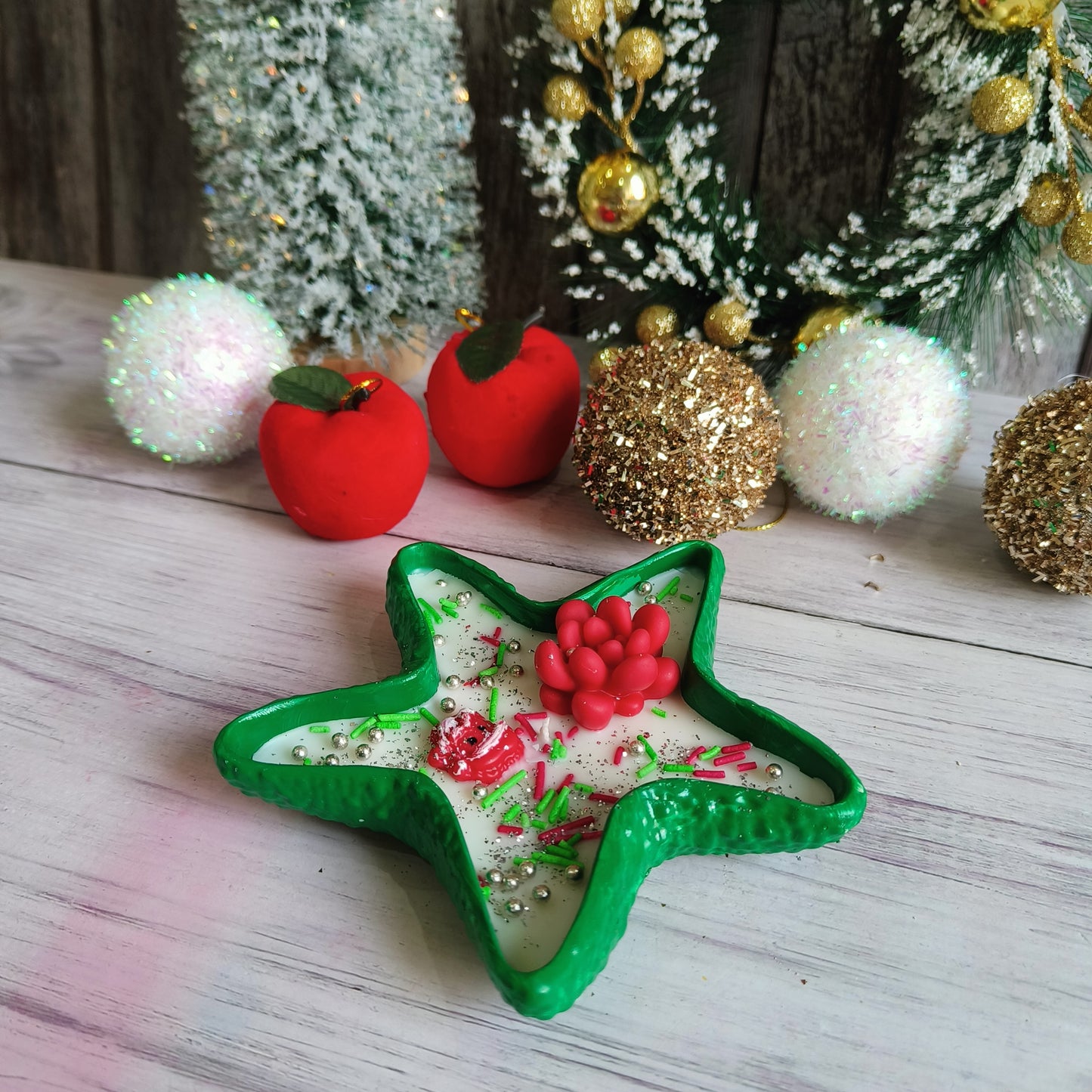 Starry Glow Christmas Candles