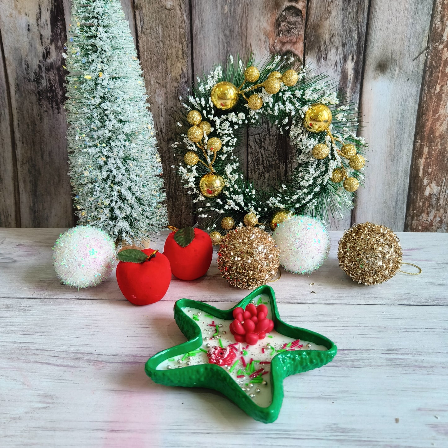 Starry Glow Christmas Candles